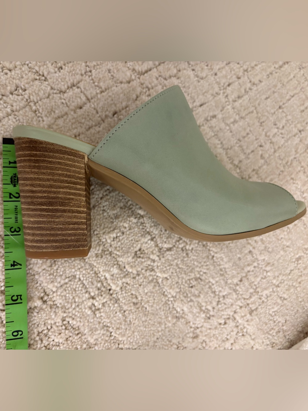 Seychelles Mint Green Open-Toe Block Heel Mules - Picture 7 of 7